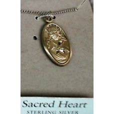 Sacred Heart (Scapular) Medal with chain
